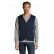 GILET ÉTÉ UNISEXE WALLACE MARINE + BRODERIE CŒUR BLANCHE sans fond