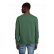 SWEAT-SHIRT COL ROND COMET VERT + BRODERIE CŒUR BLANCHE sans fond