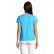TEE-SHIRT CRUSADER WOMEN BLEU + TRANSFERT CŒUR BLANC