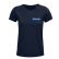 TEE-SHIRT CRUSADER WOMEN BLEU + TRANSFERT CŒUR BLANC