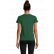 TEE-SHIRT CRUSADER WOMEN VERT + TRANSFERT CŒUR BLANC sans fond