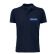 POLO PLANET MEN BLEU + BRODERIE CŒUR BLANCHE