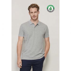 POLO PLANET MEN VERT + BRODERIE CŒUR BLANCHE sans fond 2