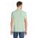 POLO PLANET MEN VERT + BRODERIE CŒUR BLANCHE sans fond