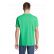 POLO PLANET MEN VERT + BRODERIE CŒUR BLANCHE sans fond