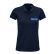 POLO PLANET WOMEN BLEU + BRODERIE CŒUR BLANCHE