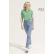 POLO PLANET WOMEN VERT + BRODERIE CŒUR BLANCHE sans fond