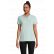 POLO PLANET WOMEN VERT + BRODERIE CŒUR BLANCHE sans fond