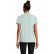 POLO PLANET WOMEN VERT + BRODERIE CŒUR BLANCHE sans fond
