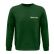SWEAT-SHIRT COL ROND COMET VERT + BRODERIE CŒUR BLANCHE sans fond