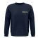 SWEAT-SHIRT COL ROND COMET BLEU + BRODERIE CŒUR BLANCHE