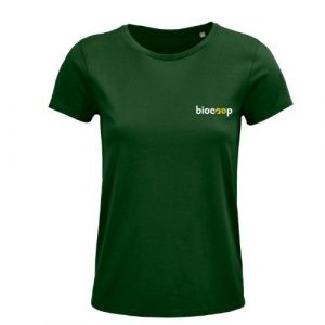 TEE-SHIRT CRUSADER WOMEN VERT + TRANSFERT CŒUR BLANC sans...