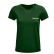 TEE-SHIRT CRUSADER WOMEN VERT + TRANSFERT CŒUR BLANC sans fond