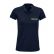 POLO PLANET WOMEN BLEU + BRODERIE CŒUR BLANCHE