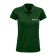 POLO PLANET WOMEN VERT + BRODERIE CŒUR BLANCHE sans fond