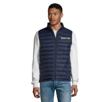 DOUDOUNE WILSON HOMME SANS MANCHE + BRODERIE CŒUR 3 couleurs sans fond