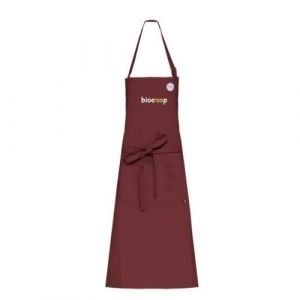 TABLIER MADE IN France BORDEAUX + BRODERIE CŒUR 3...