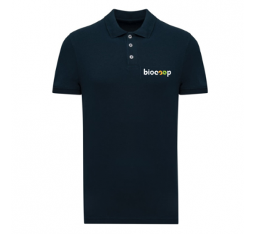 Polo homme manches courtes marine  + BRODERIE CŒUR 3 couleurs sans fond