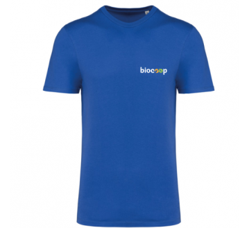 Tee-shirt écoresponsable unisexe Made In Portugal Amethyst blue  + TRANSFERT CŒUR 3 couleurs sans fond