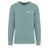 Sweat-shirt écoresponsable unisexe Made In Portugal Washed jade green  + BRODERIE CŒUR 3 couleurs sans fond