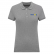 Polo femme manches courtes Oxford grey  + BRODERIE CŒUR 3 couleurs sans fond