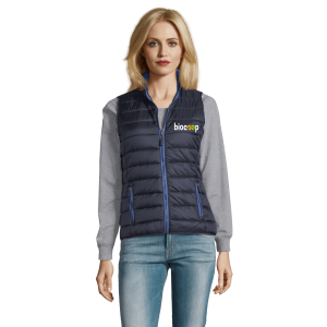 DOUDOUNE WAVE FEMME SANS MANCHE + BRODERIE CŒUR