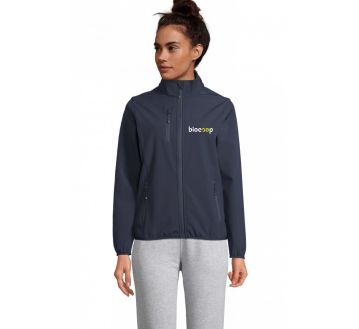 VESTE SOFTSHELL RECYCLEE FEMME FALCON + BRODERIE CŒUR