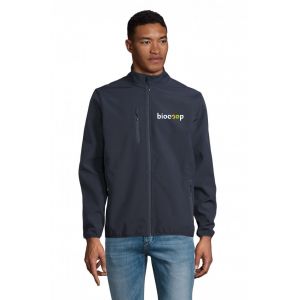 VESTE SOFTSHELL RECYCLEE HOMME FALCON + BRODERIE CŒUR
