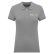 Polo femme manches courtes Oxford grey  + BRODERIE CŒUR