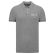 Polo homme manches courtes Oxford grey  + BRODERIE CŒUR